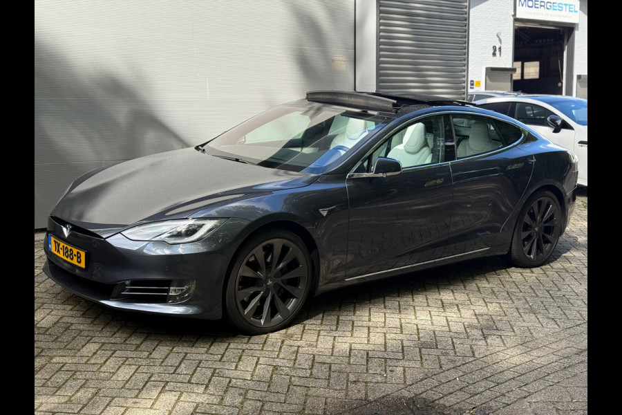 Tesla Model S 100D AWD Dual l Pano l Autopilot l Camera l Turbine l 1ste Eigenaar l Carbon I ZGST l