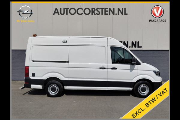 Volkswagen Crafter 30 2.0TDI L3H2 Airco Camera Navi Bluetooth EURO 6 Betonplex vloer Wandbekleding Schuifdeur Buro 2.500kg trekvermogen keurige bus!