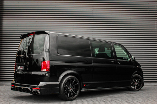 Volkswagen Transporter 2.0 TDI L2H1 150PK BULLI DC DUBBEL CABINE / LEIGHTONVANS BODYKIT / FULL OPTINS / LEDER / FULL BLACK / APPLE