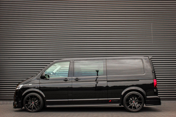 Volkswagen Transporter 2.0 TDI L2H1 150PK BULLI DC DUBBEL CABINE / LEIGHTONVANS BODYKIT / FULL OPTINS / LEDER / FULL BLACK / APPLE