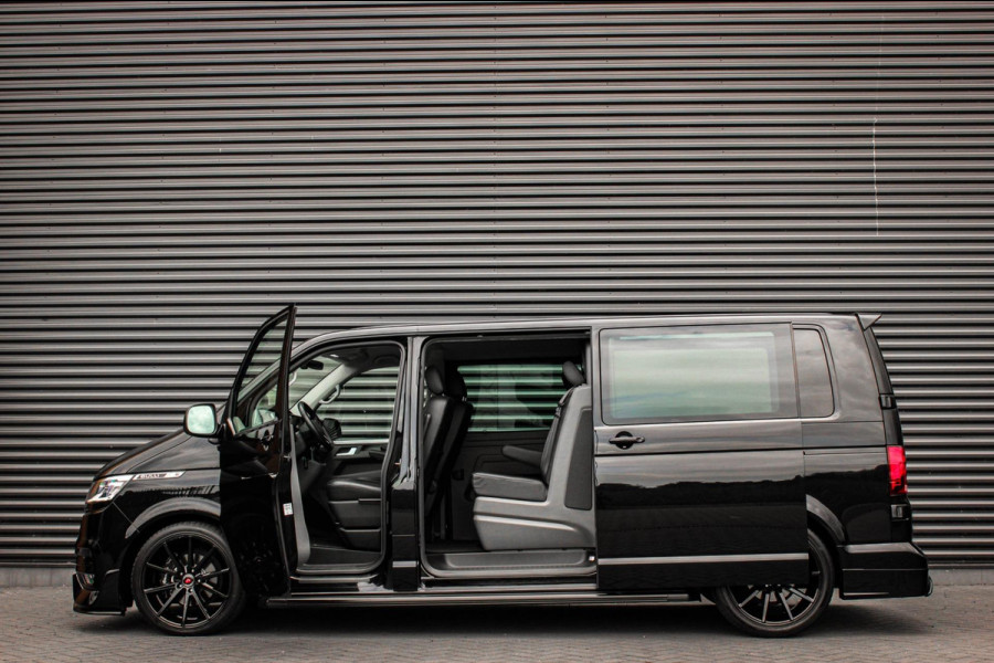 Volkswagen Transporter 2.0 TDI L2H1 150PK BULLI DC DUBBEL CABINE / LEIGHTONVANS BODYKIT / FULL OPTINS / LEDER / FULL BLACK / APPLE