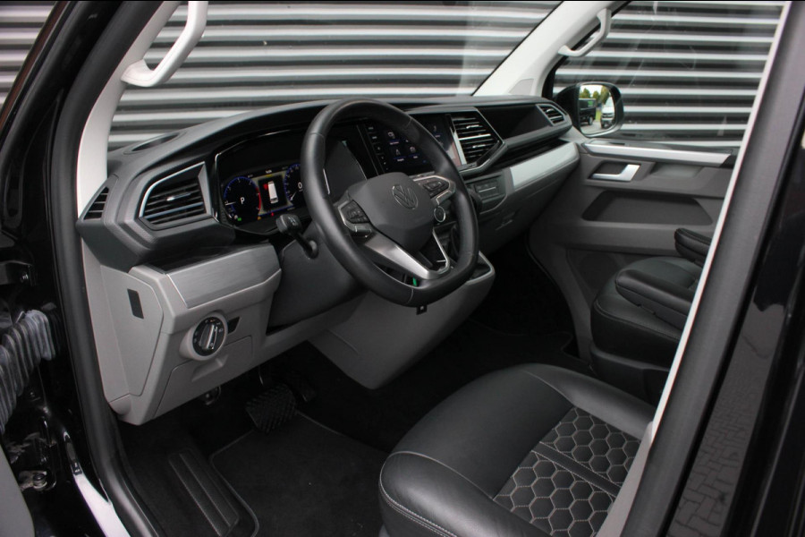 Volkswagen Transporter 2.0 TDI L2H1 150PK BULLI DC DUBBEL CABINE / LEIGHTONVANS BODYKIT / FULL OPTINS / LEDER / FULL BLACK / APPLE