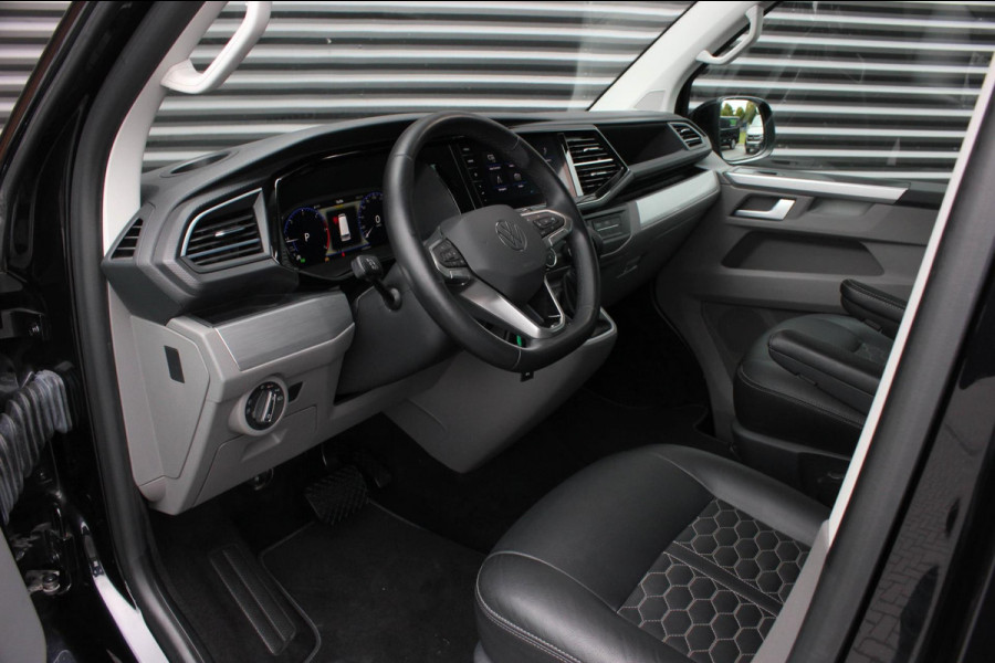 Volkswagen Transporter 2.0 TDI L2H1 150PK BULLI DC DUBBEL CABINE / LEIGHTONVANS BODYKIT / FULL OPTINS / LEDER / FULL BLACK / APPLE