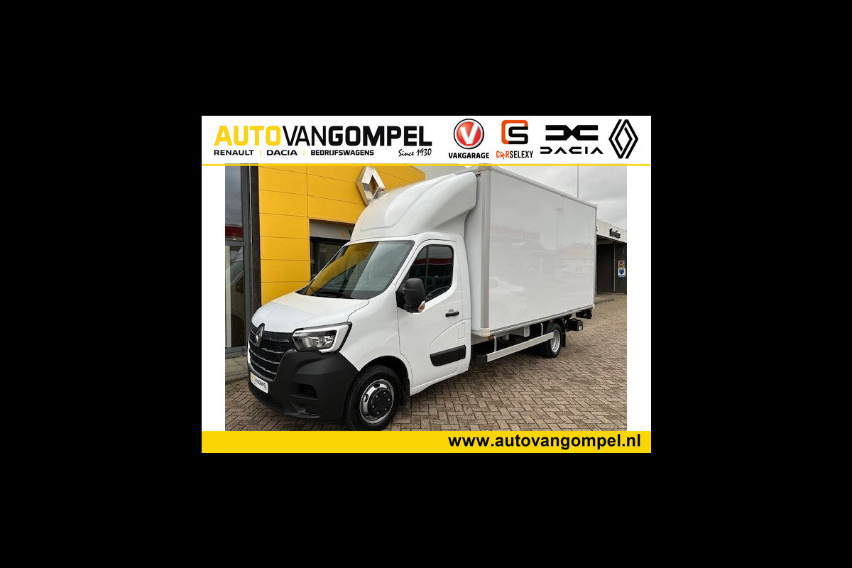 Renault Master Bakwagen met laadklep 2.3dCi 165 pk DL/Dubbellucht/Laadklep 750kg/Navigatie/Cruisecontrol Citybox/Meubelbak/mechanisch geveerde  Hoogte 2.320 inwendig/ Breedte 2.220 uitwendig/ Lengte 4.400 inwendig