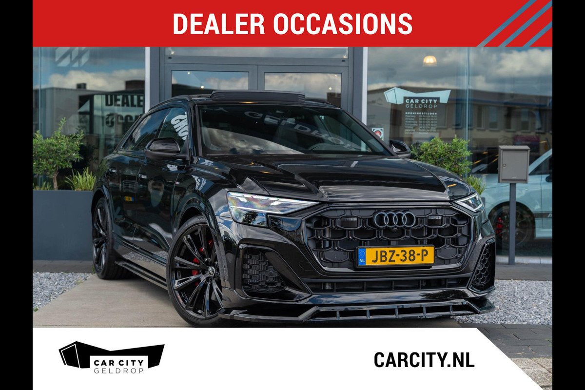 Audi Q8 60 TFSI e Quattro Competition 490PK / Pano / B&O / Carbon / 360 / RS stoelen / Luchtvering Audi Q8 60 TFSI e Quattro Competition 490PK / Pano / B&O / Carbon / 360 / RS stoelen / Luchtvering