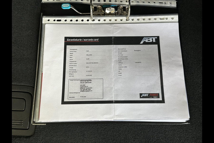 Audi A6 Avant RS 6 TFSI quattro ABT RS-R 1 of 125 Akrapovic Panodak Keramisch Stoelvent. B&O+ Eventuri 360 Camera