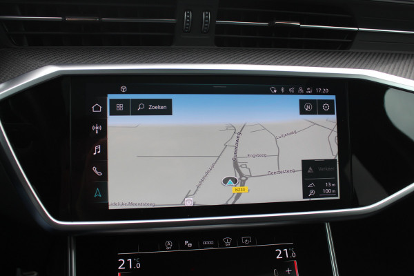 Audi RS6 Avant TFSI quattro / Trekhaak / Panoramadak / Keramisch / 360Camera / Head-up / Softclose / Standverwarming / B&O / Volleder / 22'' /  Apple CarPlay / Achterasbesturing / Luchtvering / Dodehoek / DAB / ACC / St