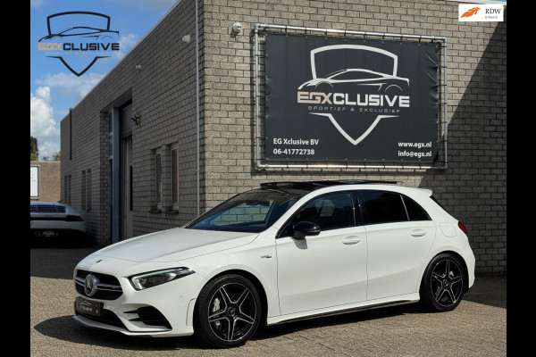 Mercedes-Benz A-Klasse AMG 35 4MATIC Advantage PANO|BURMESTER|ACC|LANEASSIST|BLINDSPOT|STOEL VERWARMING Mercedes-Benz A-Klasse AMG 35 4MATIC Advantage PANO|BURMESTER|ACC|LANEASSIST|BLINDSPOT|STOEL VERWARMING