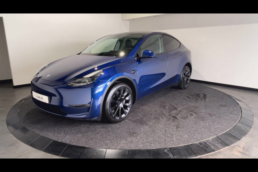 Tesla Model Y Long Range AWD 75 kWh | 20" Zwarte Turbine Velgen | Panoramadak | Incl BTW | Soh (batterijcheck) 90,6 % score!