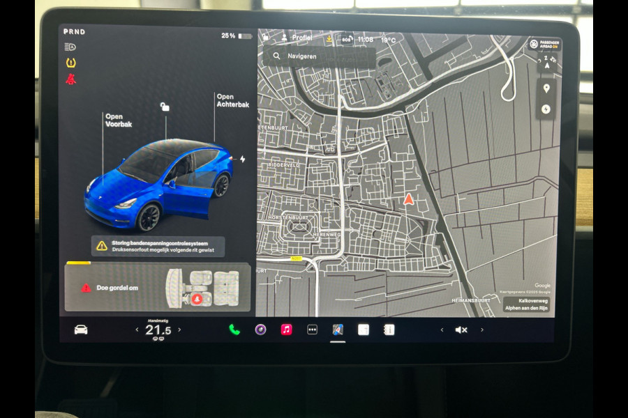 Tesla Model Y Long Range AWD 75 kWh | 20" Zwarte Turbine Velgen | Panoramadak | Incl BTW | Soh (batterijcheck) 90,6 % score!