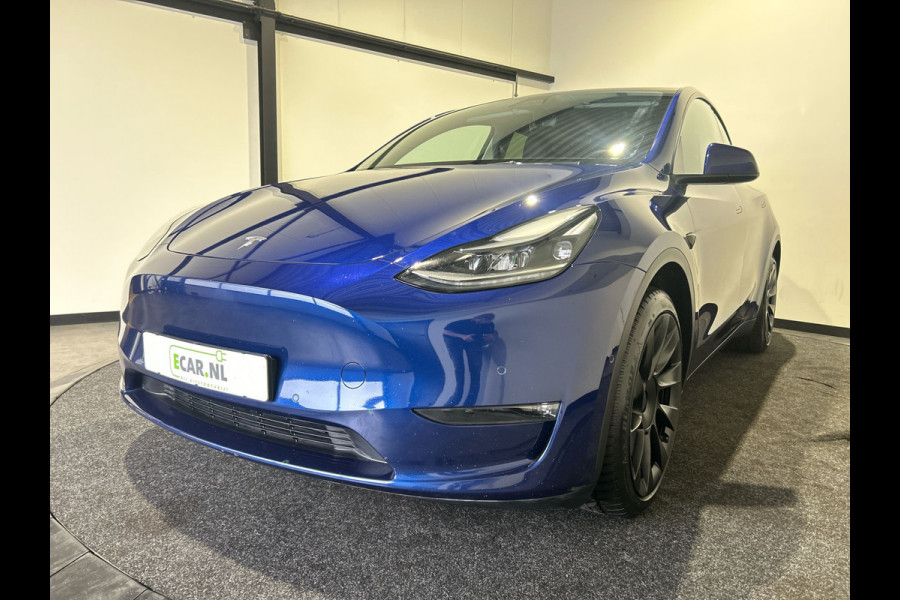 Tesla Model Y Long Range AWD 75 kWh | 20" Zwarte Turbine Velgen | Panoramadak | Incl BTW | Soh (batterijcheck) 90,6 % score!