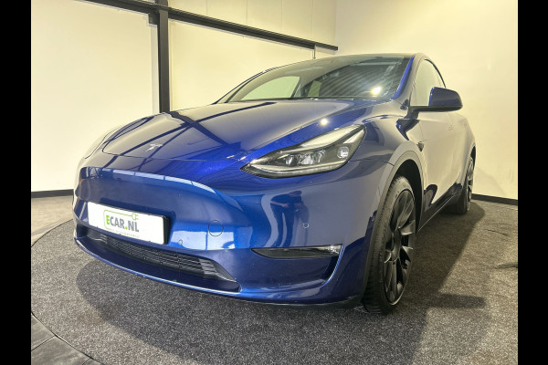 Tesla Model Y Long Range AWD 75 kWh | 20" Zwarte Turbine Velgen | Panoramadak | Incl BTW | Soh (batterijcheck) 90,6 % score!