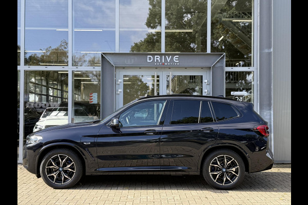 BMW X3 xDrive30e High Ex. M-Sport|SOH95%|Pano|Laser|HUD|360Cam|HiFi|Carbon zwart