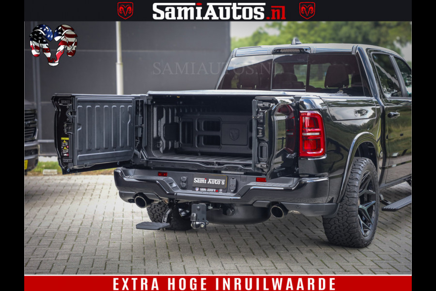Dodge Ram 1500 Limited Night High Output 540HP 706Nm | Massage + Full Option | De Meest Luxe en Volle Pick-Up in zijn Klasse | Comfortabele Dubbele Cabine met Royale 5 Zitplaatsen | BPM vrij | Nu Leverbaar uit Voorraad | Voorraad Nr 2293 - 7688