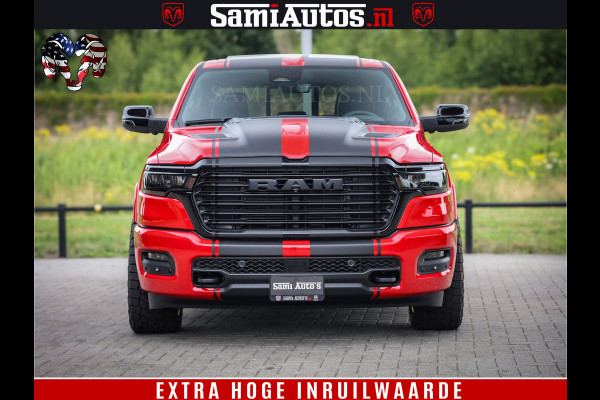 Dodge Ram 1500 Night Premium | RED DEVIL | Full Option | De Meest Luxe Pick-Up in zijn Klasse | Comfortabele Dubbele Cabine met Royale 5 Zitplaatsen | BPM vrij | Nu Leverbaar uit Voorraad | Voorraad Nr 2226 - 4993