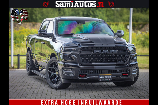 Dodge Ram 1500 Limited Night H.O 540HP 706Nm | Massage + Full Option | De Meest Luxe en Volle Pick-Up in zijn Klasse | Comfortabele Dubbele Cabine met Royale 5 Zitplaatsen | BPM vrij | Nu Leverbaar uit Voorraad | Voorraad Nr 2349 -  5159