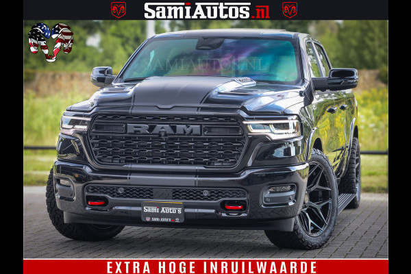 Dodge Ram 1500 Limited Night H.O 540HP 706Nm | Massage + Full Option | De Meest Luxe en Volle Pick-Up in zijn Klasse | Comfortabele Dubbele Cabine met Royale 5 Zitplaatsen | BPM vrij | Nu Leverbaar uit Voorraad | Voorraad Nr 2349 -  5159