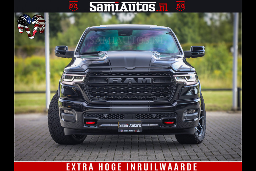 Dodge Ram 1500 Limited Night H.O 540HP 706Nm | Massage + Full Option | De Meest Luxe en Volle Pick-Up in zijn Klasse | Comfortabele Dubbele Cabine met Royale 5 Zitplaatsen | BPM vrij | Nu Leverbaar uit Voorraad | Voorraad Nr 2349 -  5159
