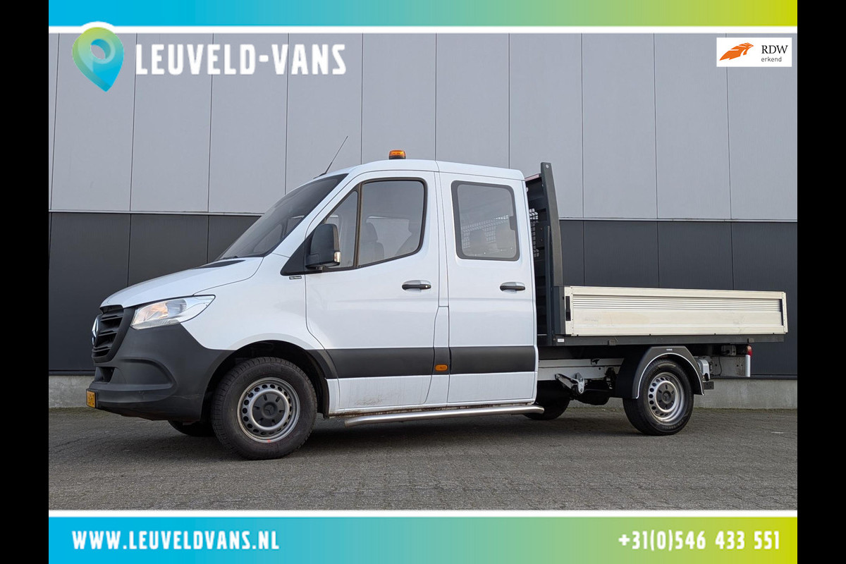 Mercedes-Benz Sprinter DUBBELE CABINE OPEN LAADBAK CLIMA CRUISE TREKHAAK 6 ZITPLAATSEN EURO 6 Mercedes-Benz Sprinter DUBBELE CABINE OPEN LAADBAK CLIMA CRUISE TREKHAAK 6 ZITPLAATSEN EURO 6