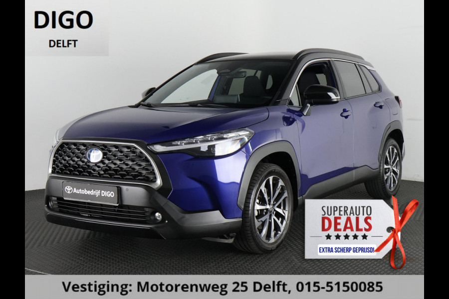Toyota Corolla Cross HYBRID 200 STYLE-PACK BI-TONE PANORAMADAK 1e EIG.BIJNA 2024.GARANTIE 10-2033.BSM.PDC V+A. STUUR+STOELVERWARMING.ETC ETC