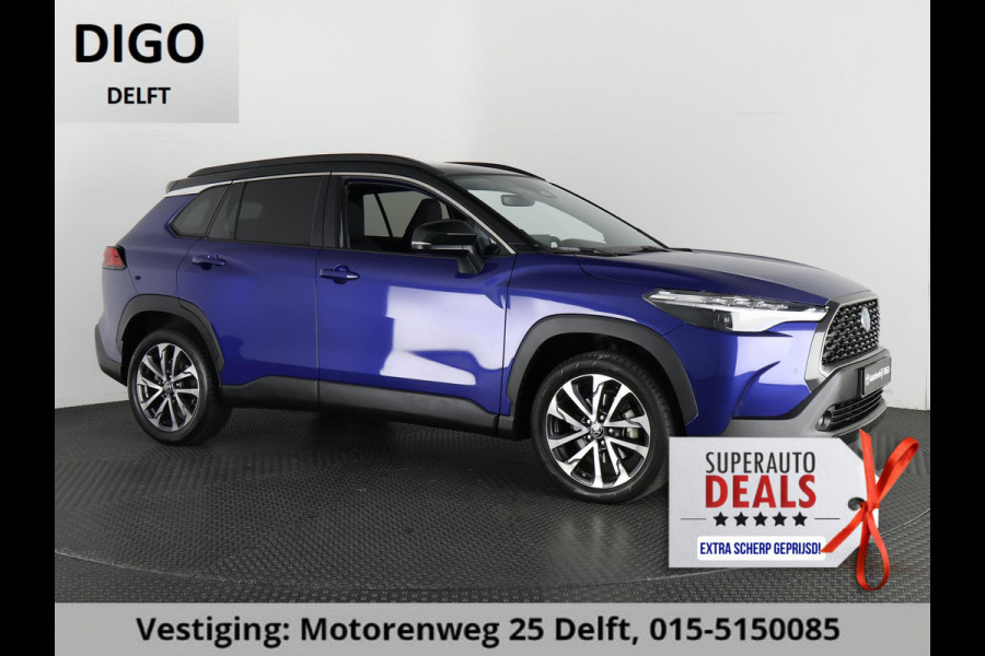 Toyota Corolla Cross HYBRID 200 STYLE-PACK BI-TONE PANORAMADAK 1e EIG.BIJNA 2024.GARANTIE 10-2033.BSM.PDC V+A. STUUR+STOELVERWARMING.ETC ETC