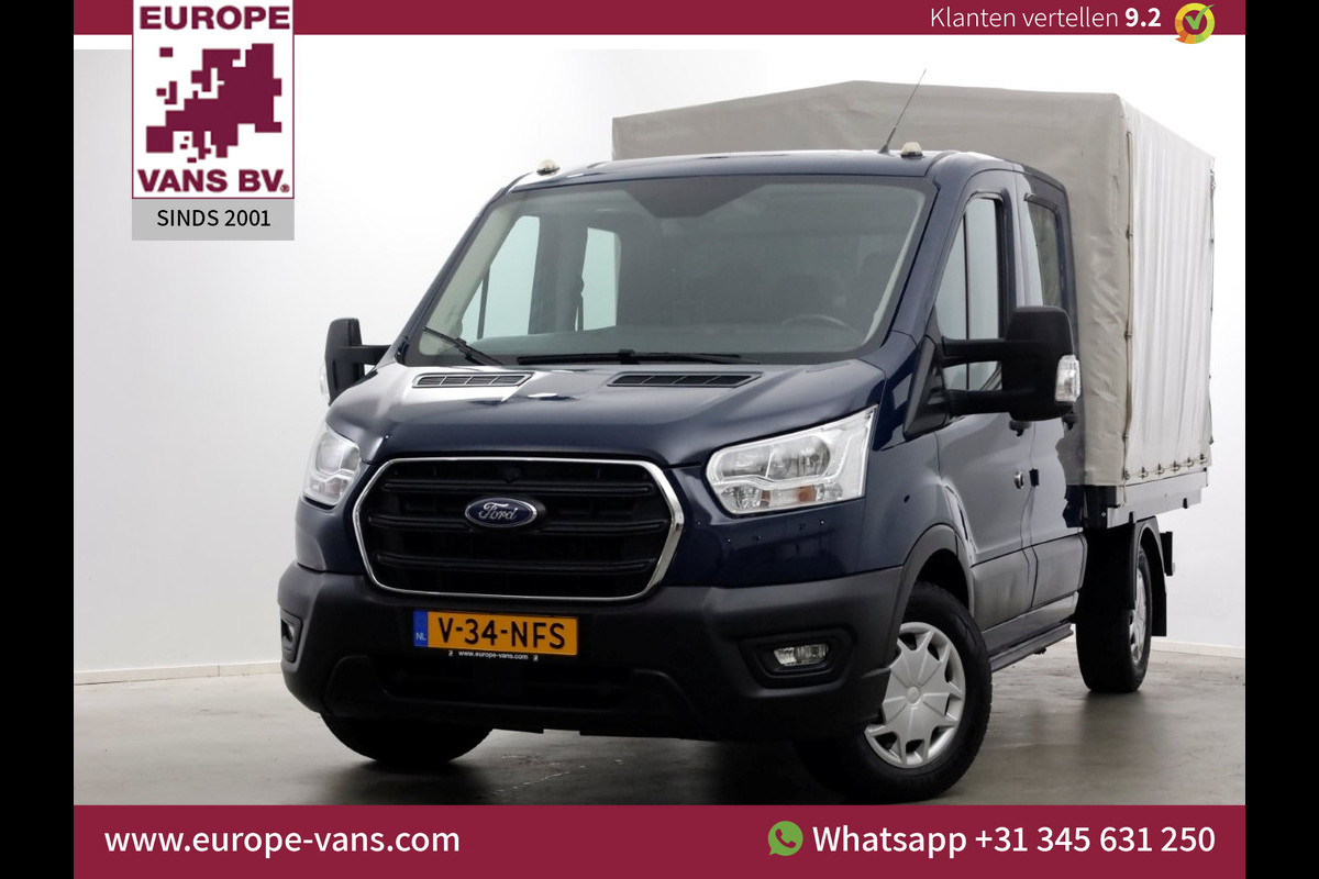 Ford Transit 350 2.0 TDCI 130pk 4x4 L2H1 Trend D.C. Open laadbak met huif 06-2020 Ford Transit 350 2.0 TDCI 130pk 4x4 L2H1 Trend D.C. Open laadbak met huif 06-2020