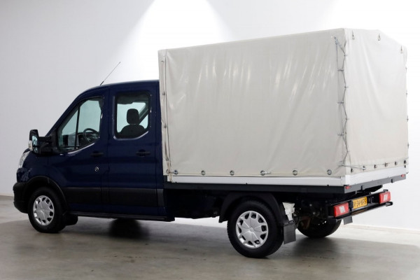 Ford Transit 350 2.0 TDCI 130pk 4x4 L2H1 Trend D.C. Open laadbak met huif 06-2020