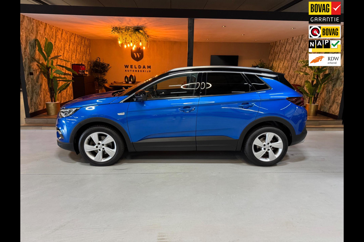Opel Grandland X 1.6 Turbo Ultimate Garantie Stoelventilatie StuurVW StoelVW Voor/Achter Dodehoek 360 Cruise Navi Clima Rijklaar Opel Grandland X 1.6 Turbo Ultimate Garantie Stoelventilatie StuurVW StoelVW Voor/Achter Dodehoek 360 Cruise Navi Clima Rijklaar