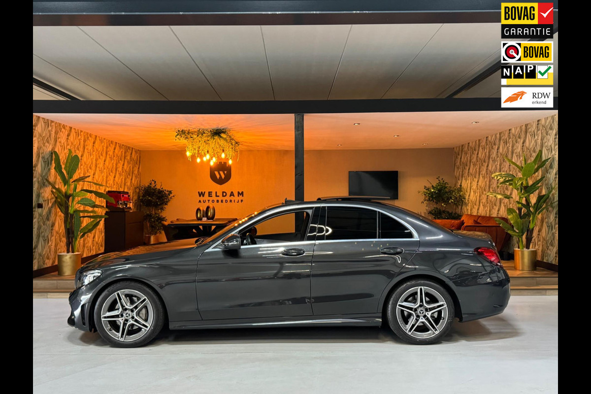 Mercedes-Benz C-Klasse 200 Business Solution AMG Garantie NAP Pano Camera PDC Cruise Digitale Cockpit Sfeer Clima Navi Rijklaar