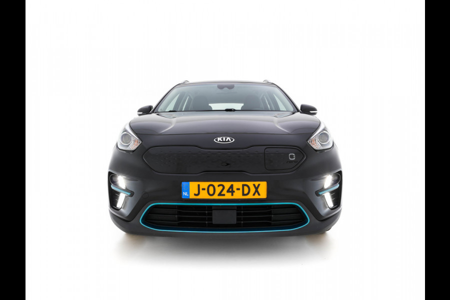 Kia e-Niro DynamicLine 64 kWh [ 3-Fase ] {SOH-100%} (INCL-BTW)  Aut. *LEATHER-FABRIC | NAVI-FULLMAP | AMBIENT-LIGHT | DAB+ | ADAPTIVE-CRUISE | CAMERA | HEATED-COMFORTSEATS | KEYLESS | DIGI-COCKPIT | SHIFT-PADDLES | CARPLAY | 17"ALU*