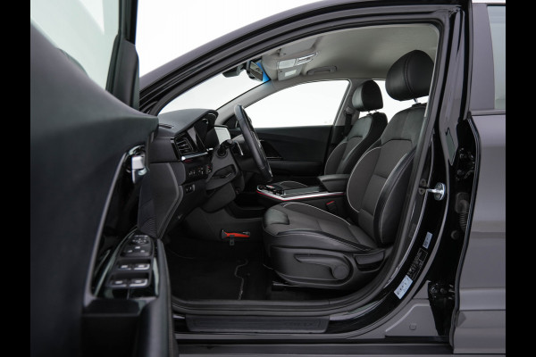 Kia e-Niro DynamicLine 64 kWh [ 3-Fase ] {SOH-100%} (INCL-BTW)  Aut. *LEATHER-FABRIC | NAVI-FULLMAP | AMBIENT-LIGHT | DAB+ | ADAPTIVE-CRUISE | CAMERA | HEATED-COMFORTSEATS | KEYLESS | DIGI-COCKPIT | SHIFT-PADDLES | CARPLAY | 17"ALU*