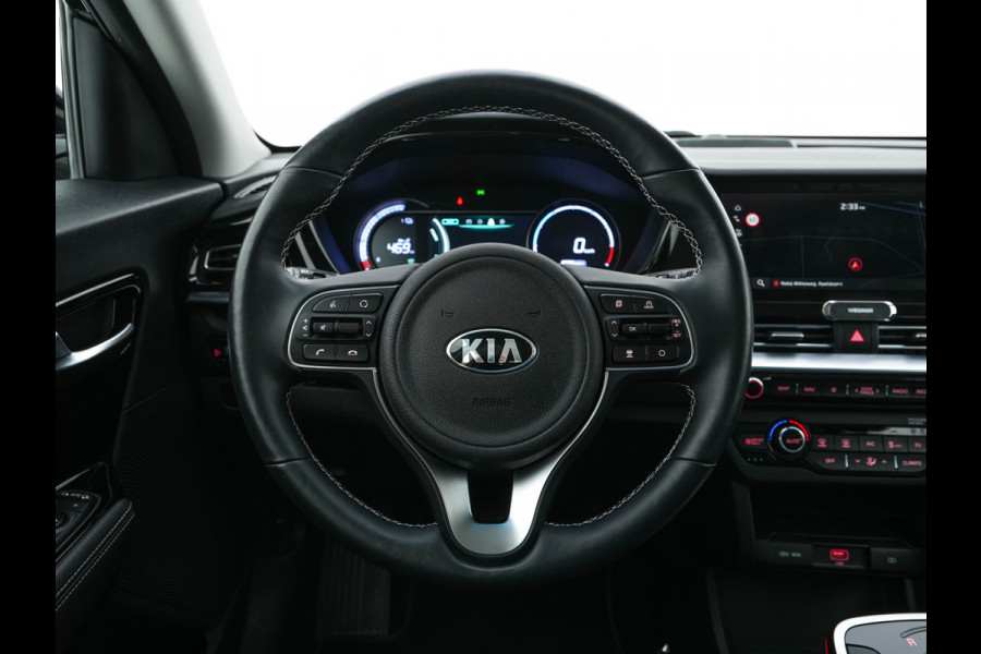 Kia e-Niro DynamicLine 64 kWh [ 3-Fase ] {SOH-100%} (INCL-BTW)  Aut. *LEATHER-FABRIC | NAVI-FULLMAP | AMBIENT-LIGHT | DAB+ | ADAPTIVE-CRUISE | CAMERA | HEATED-COMFORTSEATS | KEYLESS | DIGI-COCKPIT | SHIFT-PADDLES | CARPLAY | 17"ALU*