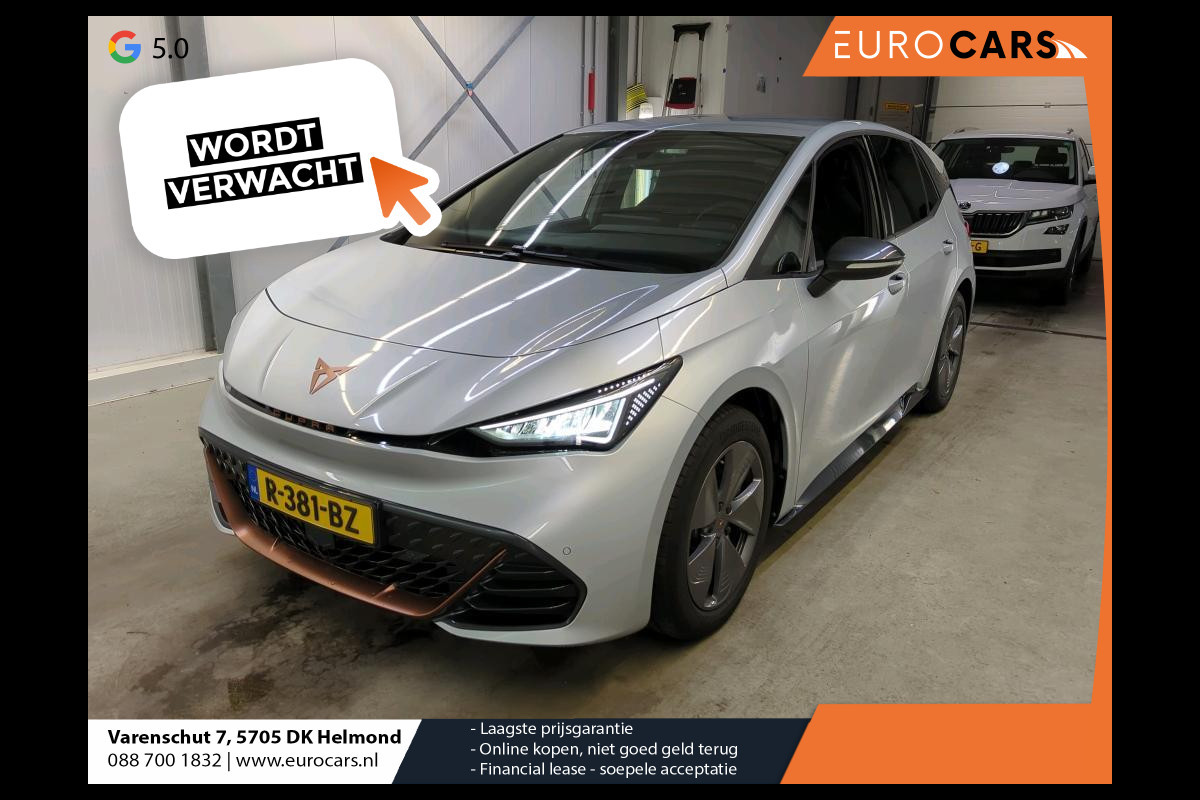 CUPRA Born Business 62 kWh Navigatie Apple Carplay/Android Auto Camera Parkeersensoren Adaptive Cruise Control Stoel- en stuurverwarming Virtual Cockpit Climate Control Lichtmetalen velgen