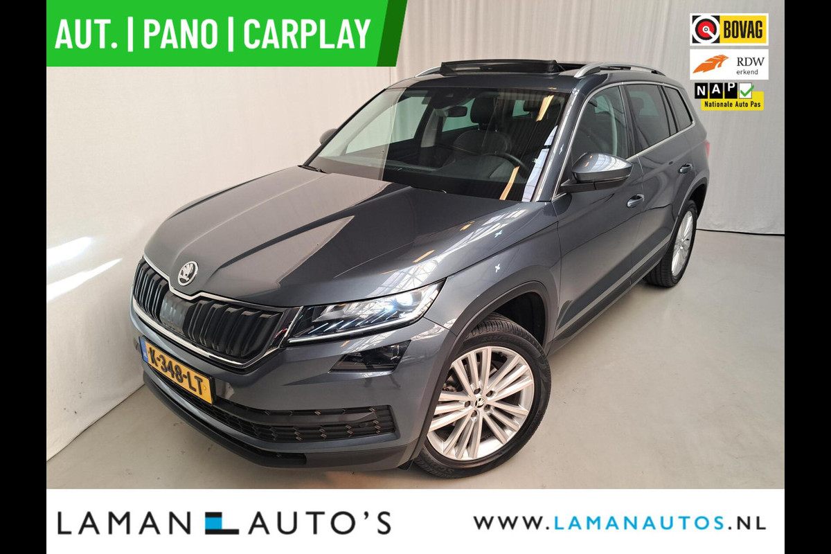 Škoda Kodiaq 1.5 TSI 150pk DSG Business Edition Aut. | Pano Open Dak Leder/Alcantara CarPlay Canton 19" Sirius LMV ECC Navi LED ACC Camera Me