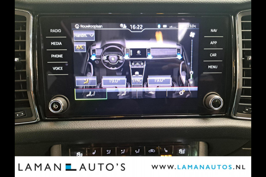 Škoda Kodiaq 1.5 TSI 150pk DSG Business Edition Aut. | Pano Open Dak Leder/Alcantara CarPlay Canton 19" Sirius LMV ECC Navi LED ACC Camera Me