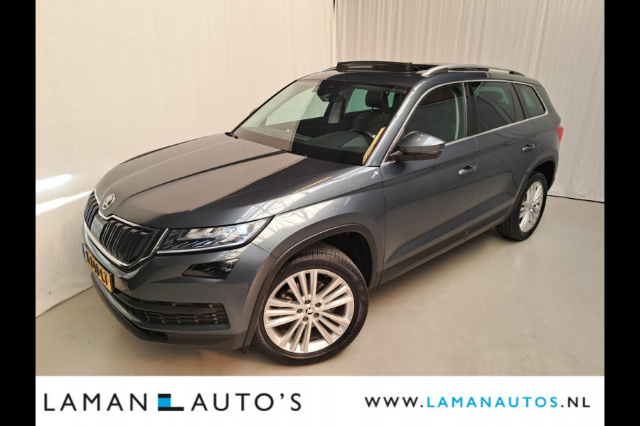Škoda Kodiaq 1.5 TSI 150pk DSG Business Edition Aut. | Pano Open Dak Leder/Alcantara CarPlay Canton 19" Sirius LMV ECC Navi LED ACC Camera Me