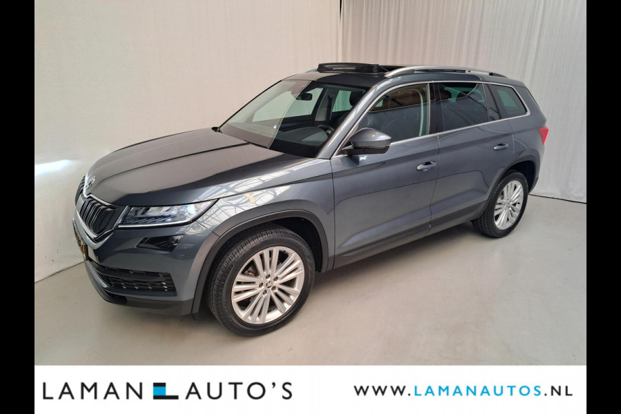 Škoda Kodiaq 1.5 TSI 150pk DSG Business Edition Aut. | Pano Open Dak Leder/Alcantara CarPlay Canton 19" Sirius LMV ECC Navi LED ACC Camera Me