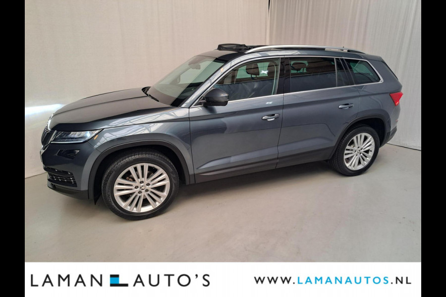 Škoda Kodiaq 1.5 TSI 150pk DSG Business Edition Aut. | Pano Open Dak Leder/Alcantara CarPlay Canton 19" Sirius LMV ECC Navi LED ACC Camera Me