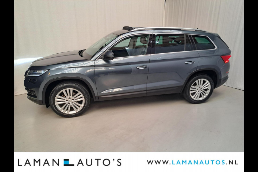 Škoda Kodiaq 1.5 TSI 150pk DSG Business Edition Aut. | Pano Open Dak Leder/Alcantara CarPlay Canton 19" Sirius LMV ECC Navi LED ACC Camera Me