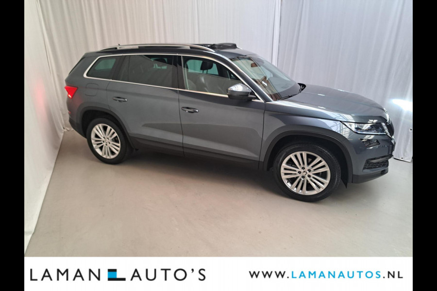 Škoda Kodiaq 1.5 TSI 150pk DSG Business Edition Aut. | Pano Open Dak Leder/Alcantara CarPlay Canton 19" Sirius LMV ECC Navi LED ACC Camera Me