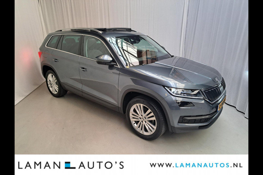 Škoda Kodiaq 1.5 TSI 150pk DSG Business Edition Aut. | Pano Open Dak Leder/Alcantara CarPlay Canton 19" Sirius LMV ECC Navi LED ACC Camera Me