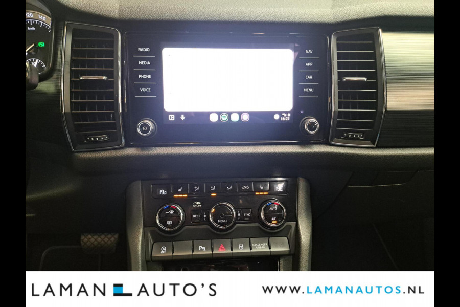 Škoda Kodiaq 1.5 TSI 150pk DSG Business Edition Aut. | Pano Open Dak Leder/Alcantara CarPlay Canton 19" Sirius LMV ECC Navi LED ACC Camera Me