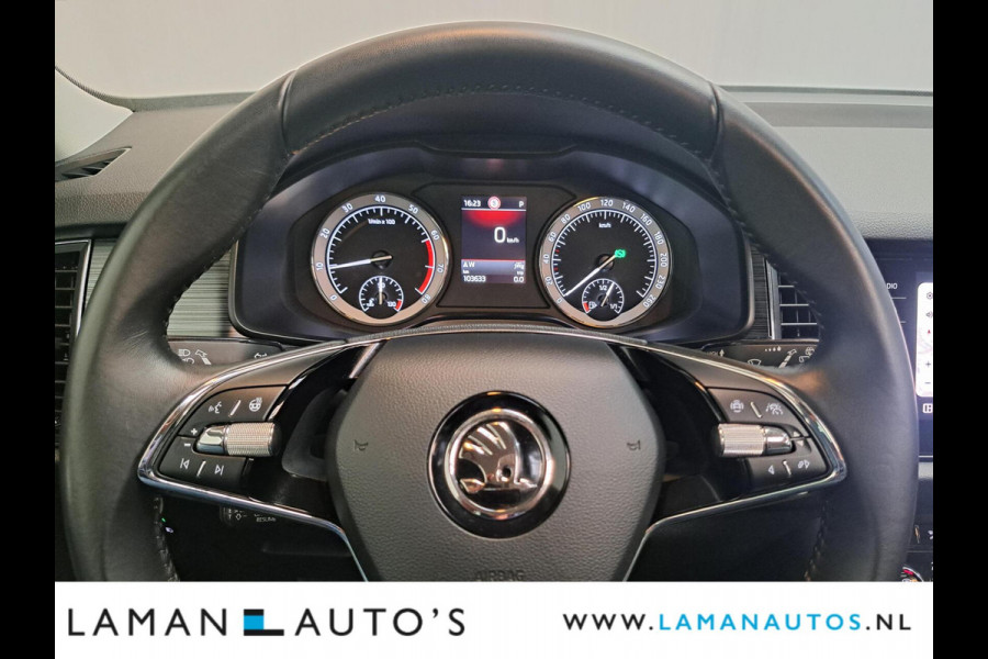 Škoda Kodiaq 1.5 TSI 150pk DSG Business Edition Aut. | Pano Open Dak Leder/Alcantara CarPlay Canton 19" Sirius LMV ECC Navi LED ACC Camera Me
