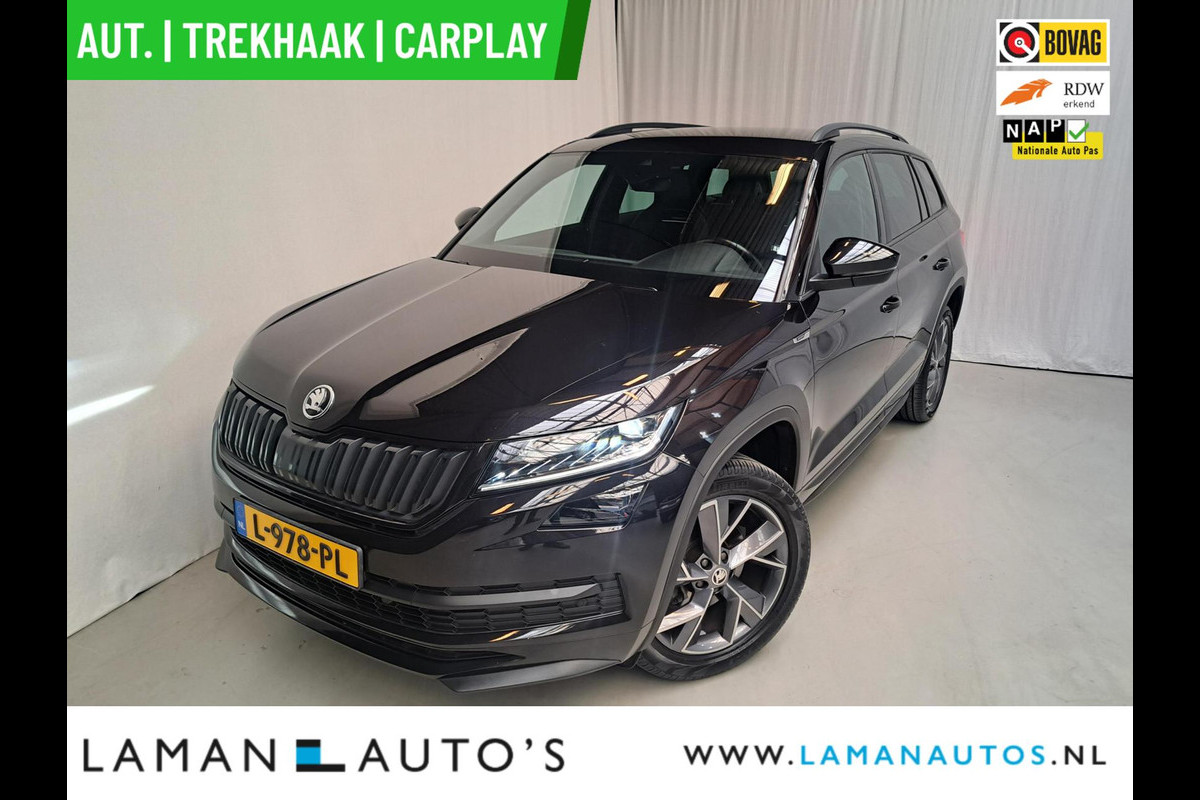 Škoda Kodiaq 1.5 TSI 150pk DSG Sportline Business Aut. | Virtual Leder/Alcantara CarPlay Canton 19" Triglav LMV ECC Navi LED ACC Camera Trekh Škoda Kodiaq 1.5 TSI 150pk DSG Sportline Business Aut. | Virtual Leder/Alcantara CarPlay Canton 19" Triglav LMV ECC Navi LED ACC Camera Trekh