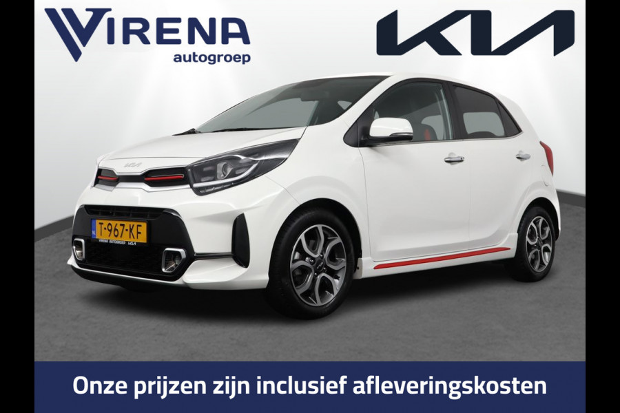Kia Picanto 1.0 DPi GT-Line - Navigatie - Cruise Control - Camera - Leder - Keyless - Apple CarPlay/Android Auto - Fabrieksgarantie tot 07-2030