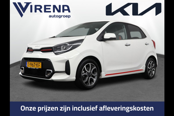 Kia Picanto 1.0 DPi GT-Line - Navigatie - Cruise Control - Camera - Leder - Keyless - Apple CarPlay/Android Auto - Fabrieksgarantie tot 07-2030