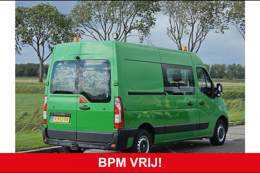 Renault Master T35 2.3 dCi L2H2 Dubbel Cabine Airco Trekhaak 1e Eigenaar Camera Euro6 Oh-Historie 1e Eigenaar!