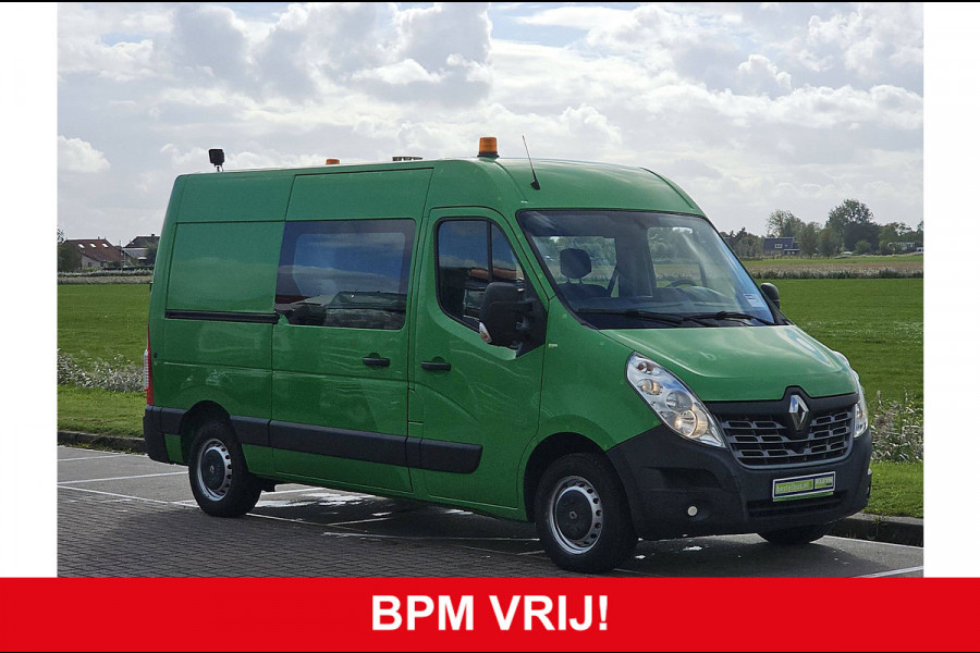 Renault Master T35 2.3 dCi L2H2 Dubbel Cabine Airco Trekhaak 1e Eigenaar Camera Euro6 Oh-Historie 1e Eigenaar!