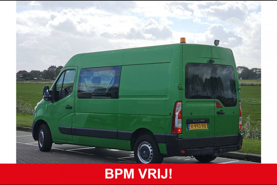 Renault Master T35 2.3 dCi L2H2 Dubbel Cabine Airco Trekhaak 1e Eigenaar Camera Euro6 Oh-Historie 1e Eigenaar!