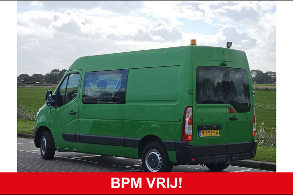 Renault Master T35 2.3 dCi L2H2 Dubbel Cabine Airco Trekhaak 1e Eigenaar Camera Euro6 Oh-Historie 1e Eigenaar!